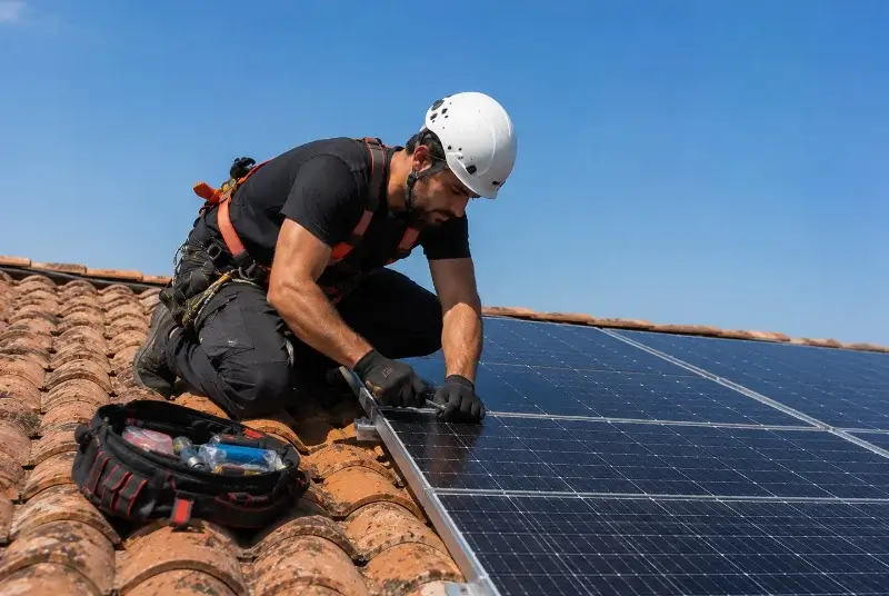 Maintenance et monitoring de panneaux solaires à Roullens