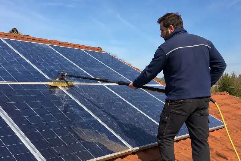Nettoyage et entretien de panneaux solaires à Roullens